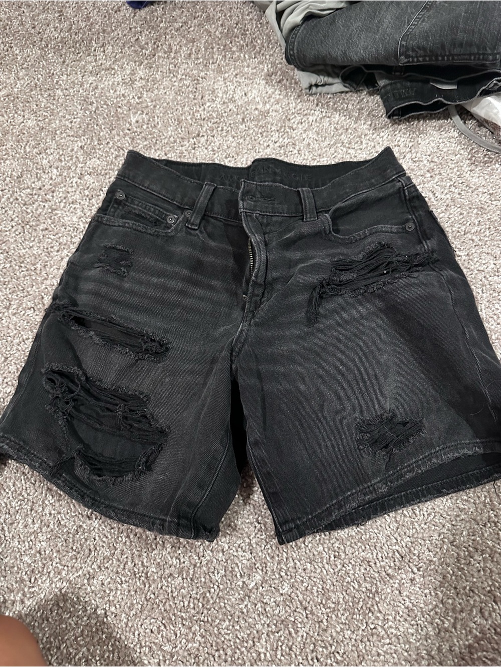 American Eagle Outfitters Black 90s Bermuda Short